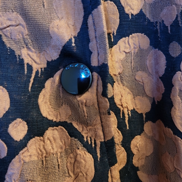 COACH Light weight  Leather& Silk Jacket - Picture 7 of 16